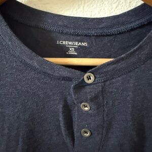 J. Crew / Jeans Men's Navy Henley Shirt